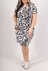 Picture of CURVY GIRL STRAIGHT WRAP OVER DRESS